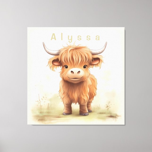 Arte mural de viveros de vacas en tierras altas pe (Anverso)