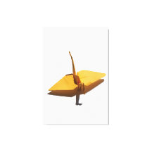 arte mural decorativo grulla de origami afortunada