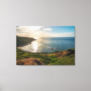 Arte mural del atardecer en Bluff Cove   Costa de 
