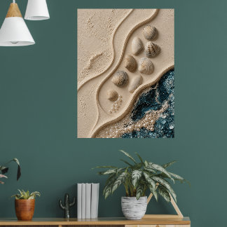 Arte mural en relieve de yeso esculpido minimalist