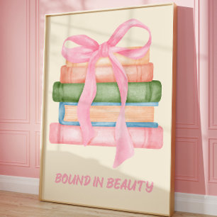 Arte mural estético de lectura Coquette