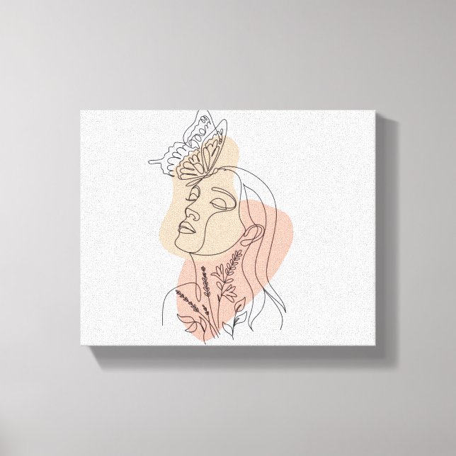 Arte mural femenino, papel abstracto femenino (Anverso)