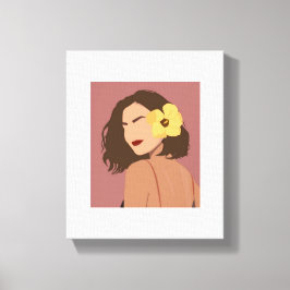 Arte mural femenino que muestra la belleza de las 