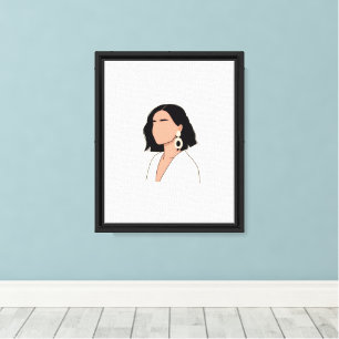 Arte mural femenino que muestra la belleza de las