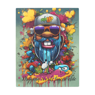 Arte mural metalizado