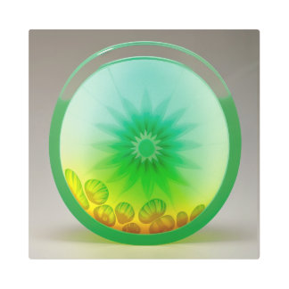 Arte mural metalizado