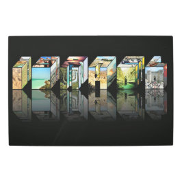 Arte mural metalizado