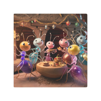 Arte mural metalizado