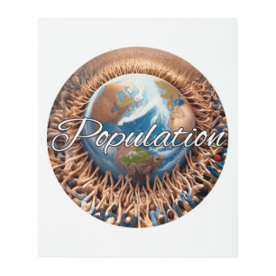 Arte mural metalizado, 20" x 24"