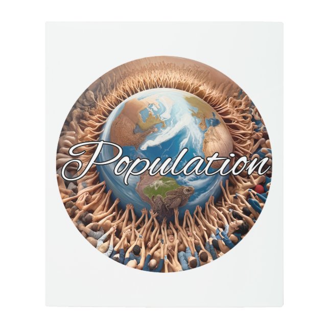 Arte mural metalizado, 20" x 24" (Anverso)