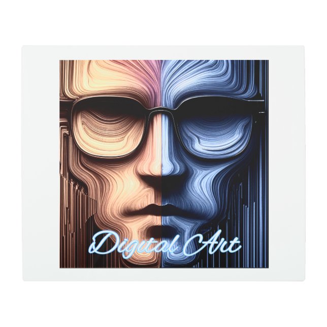 Arte mural metalizado, 24" x 20" (Anverso)