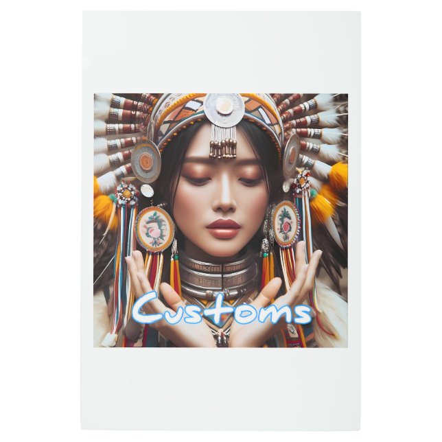 Arte mural metalizado, 24" x 36" (Anverso)