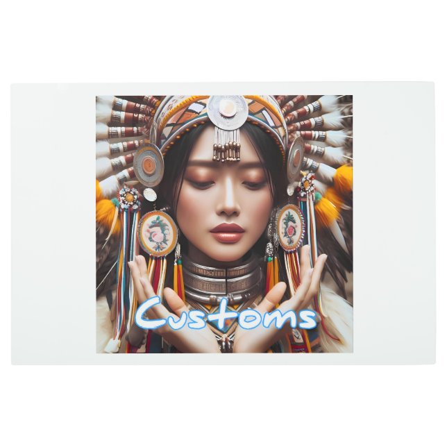 Arte mural metalizado, 36" x 24" (Anverso)