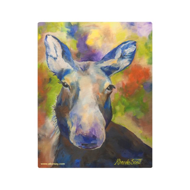 Arte mural metalizado, 8" x 8" (Anverso)