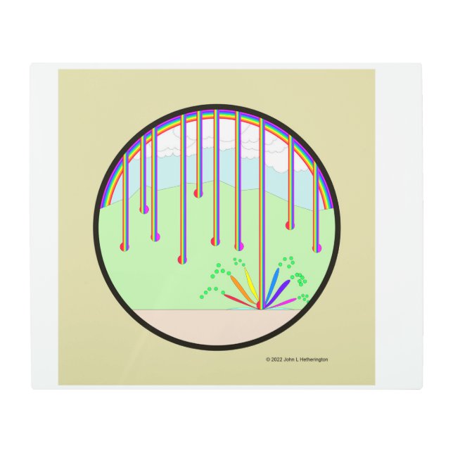 Arte mural metalizado, 8" x 8" (Anverso)