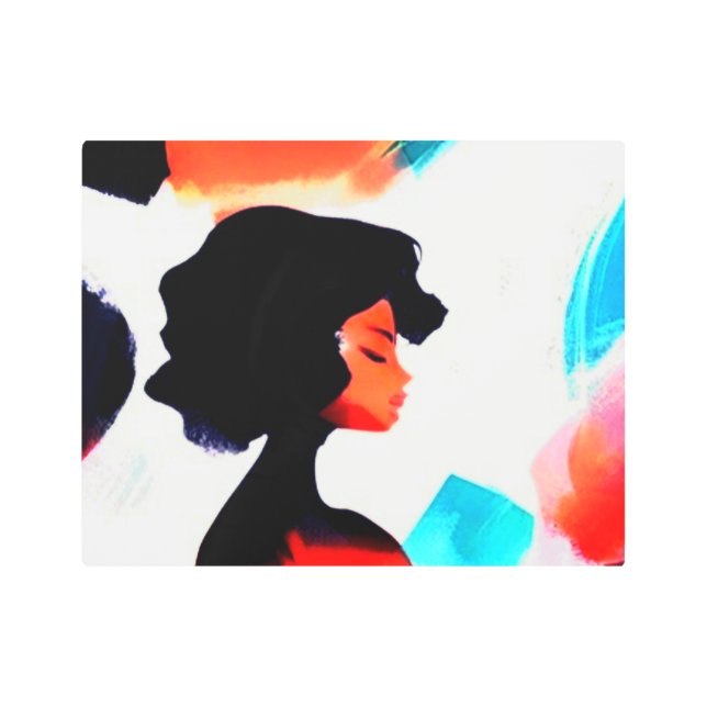 Arte mural Metalizado abstracto en el mes de la hi (Anverso)