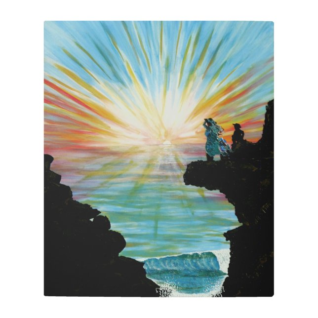 Arte mural metalizado Bubblepacífico (Anverso)