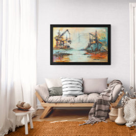 Arte mural Metalizado contemporáneo