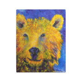 Arte mural metalizado de Alaskan Peekabear