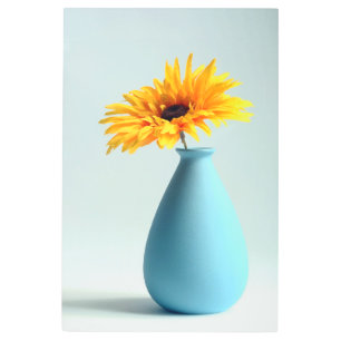 Arte mural Metalizado de Blue Vase