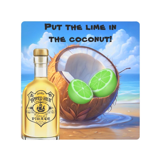 Arte mural Metalizado de cal, coco y ron (Anverso)