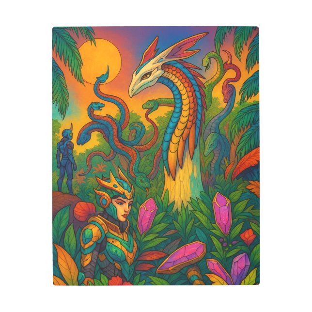 Arte mural Metalizado de ciencia ficción paisajes  (Anverso)