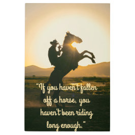 Arte mural Metalizado de Cowboy