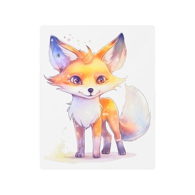 Arte mural Metalizado de Culi Baby Fox (Anverso)