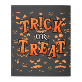 Arte mural Metalizado de Halloween con trucos o tr