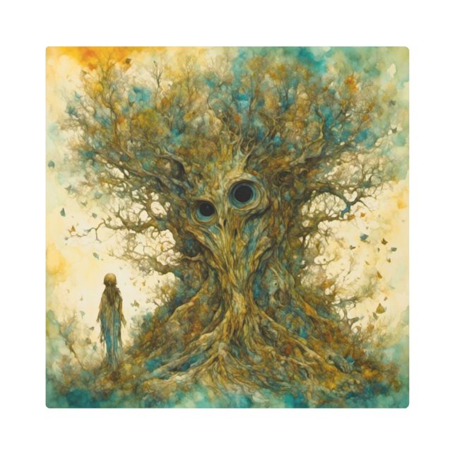 Arte mural Metalizado de Oak (Anverso)