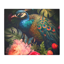 Arte mural Metalizado de Peacock