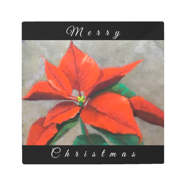 Arte mural Metalizado de Poinsettia (Anverso)