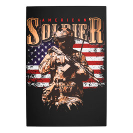 Arte mural Metalizado de soldados estadounidenses