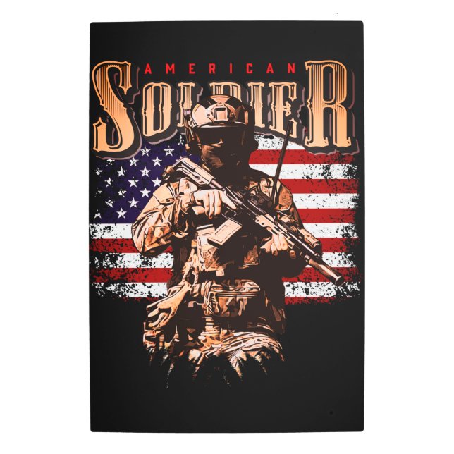 Arte mural Metalizado de soldados estadounidenses (Anverso)