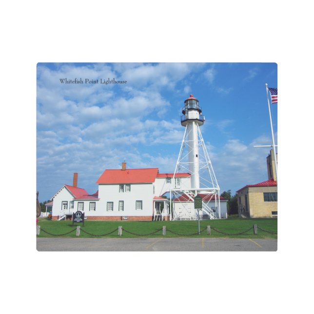 Arte mural metalizado de Whitefish Point Lighthous (Anverso)