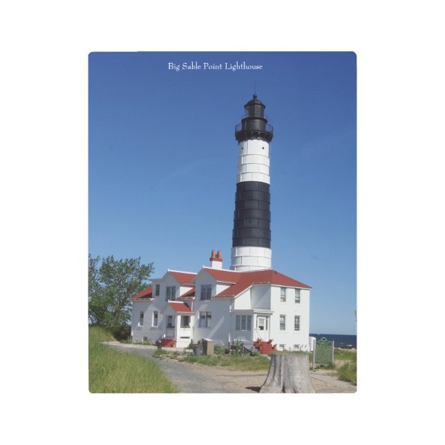 Arte mural metalizado del Faro Big Sable Point (Anverso)