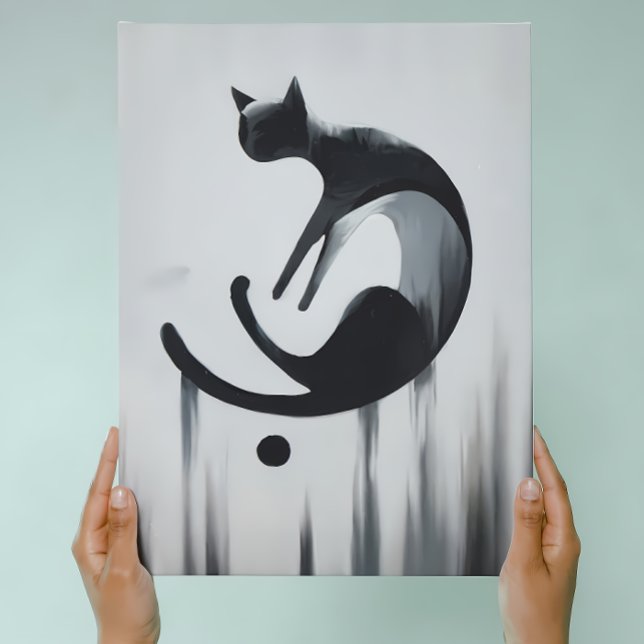 Arte mural Metalizado del gato abstracto moderno (Subido por el creador)