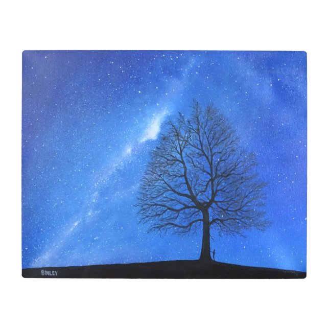 Arte mural metalizado - "El cielo declara" (Anverso)