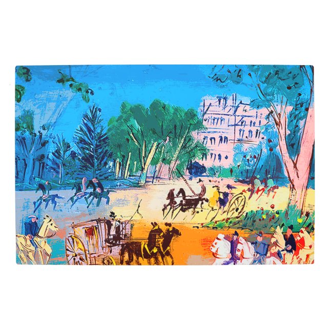 Arte mural Metalizado Jean Dufy Bois de Boulogne (Anverso)