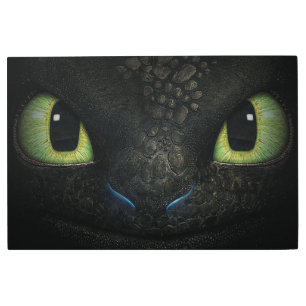 Arte mural Metalizado sin dientes Dragon de 36"x 2