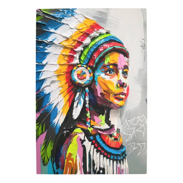 Arte mural Metalizado "Soul nativo" (Anverso)