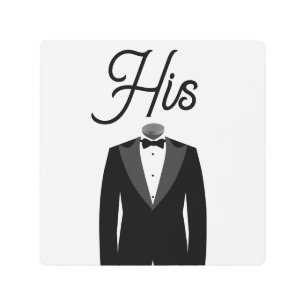 Arte mural metalizado - Su marido Tuxedo