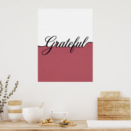 Arte mural minimalista elegante cursiva agradecido
