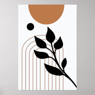 Arte mural Minimalista retro