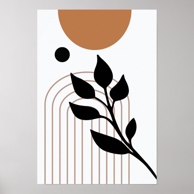 Arte mural Minimalista retro (Frente)