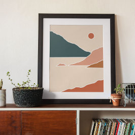 arte mural moderno de boho Imprimir
