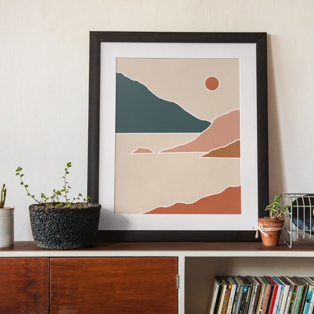 arte mural moderno de boho Imprimir (boho modern wall art Print)