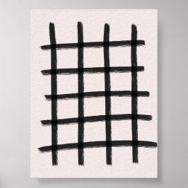 Arte mural moderno minimalista negro y blanco