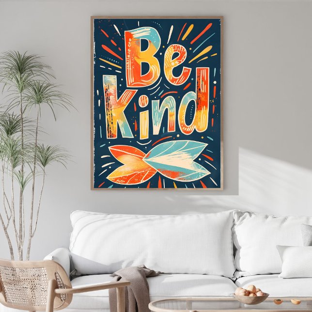 Arte mural motivador Sé amable (Subido por el creador)