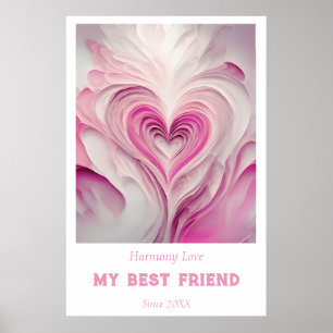 Arte mural "puro amor" personalizado - Mi mejor am